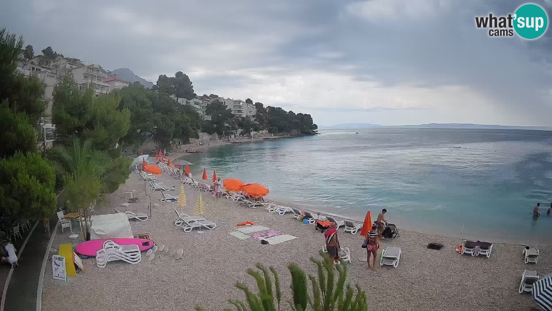 Webcam Lučica Beach Brela – Live View from the Adriatic Coast