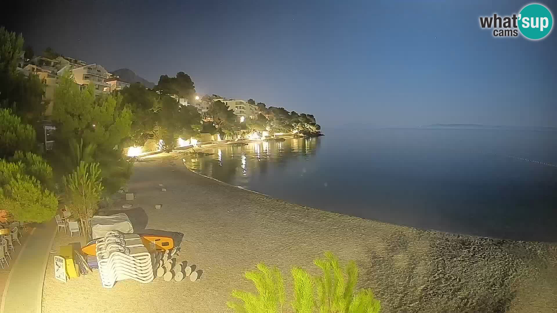 Webcam Lučica Beach Brela – Live View from the Adriatic Coast