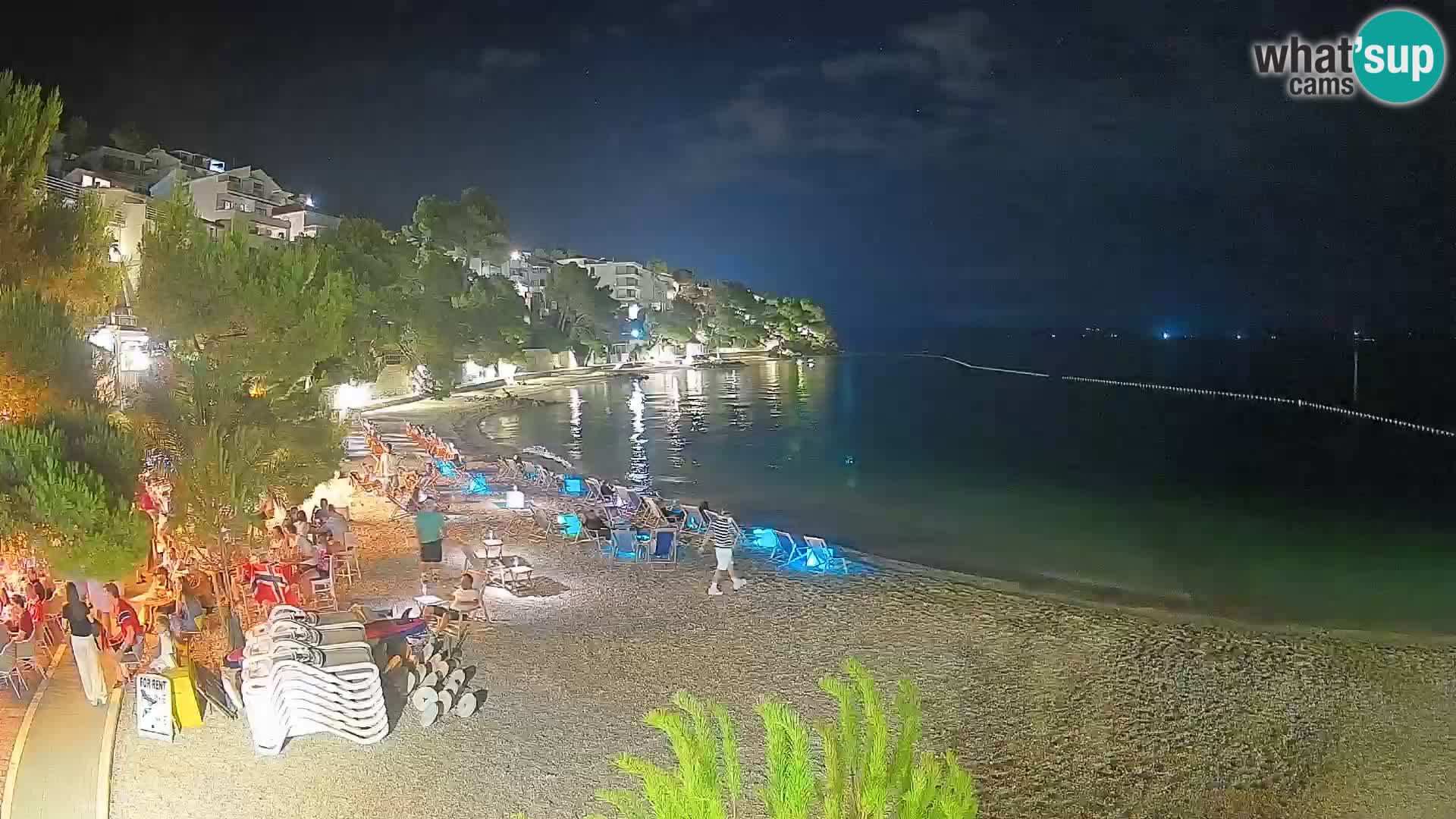 Webcam Lučica Beach Brela – Live View from the Adriatic Coast