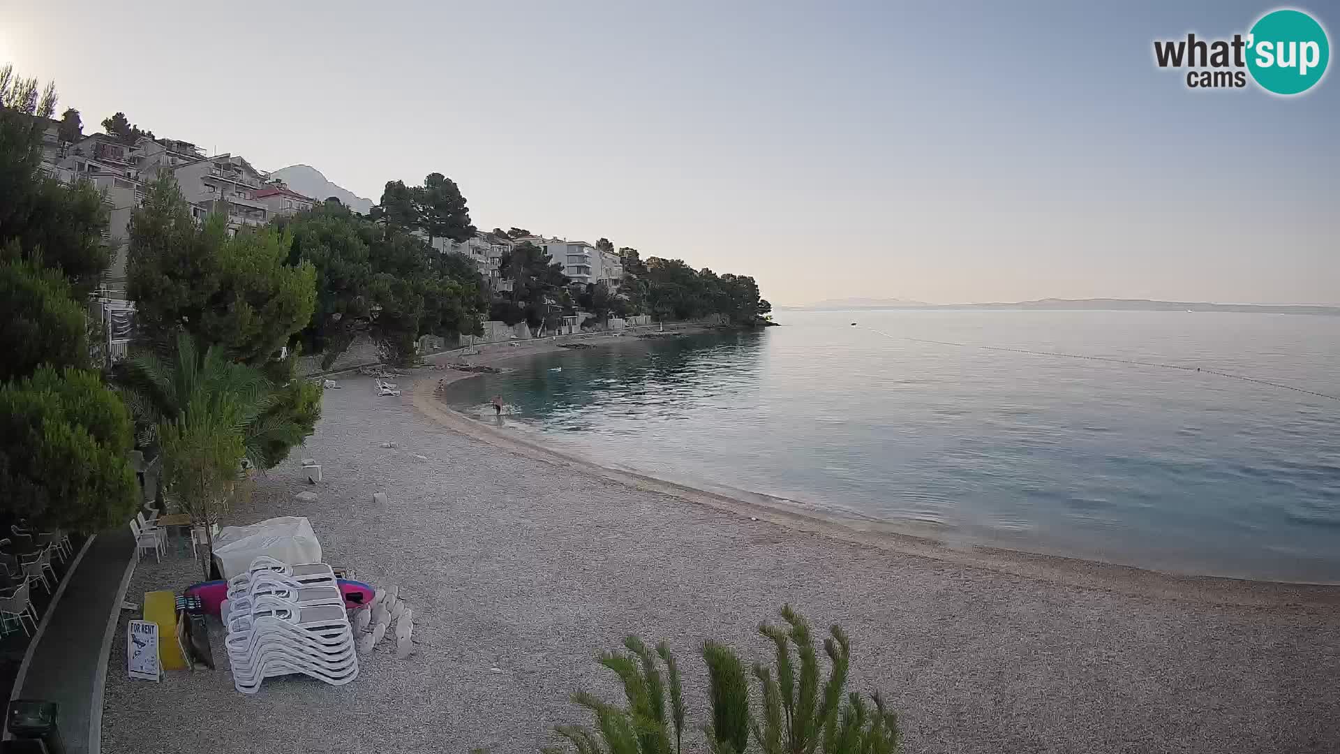 Webcam Lučica Beach Brela – Live View from the Adriatic Coast