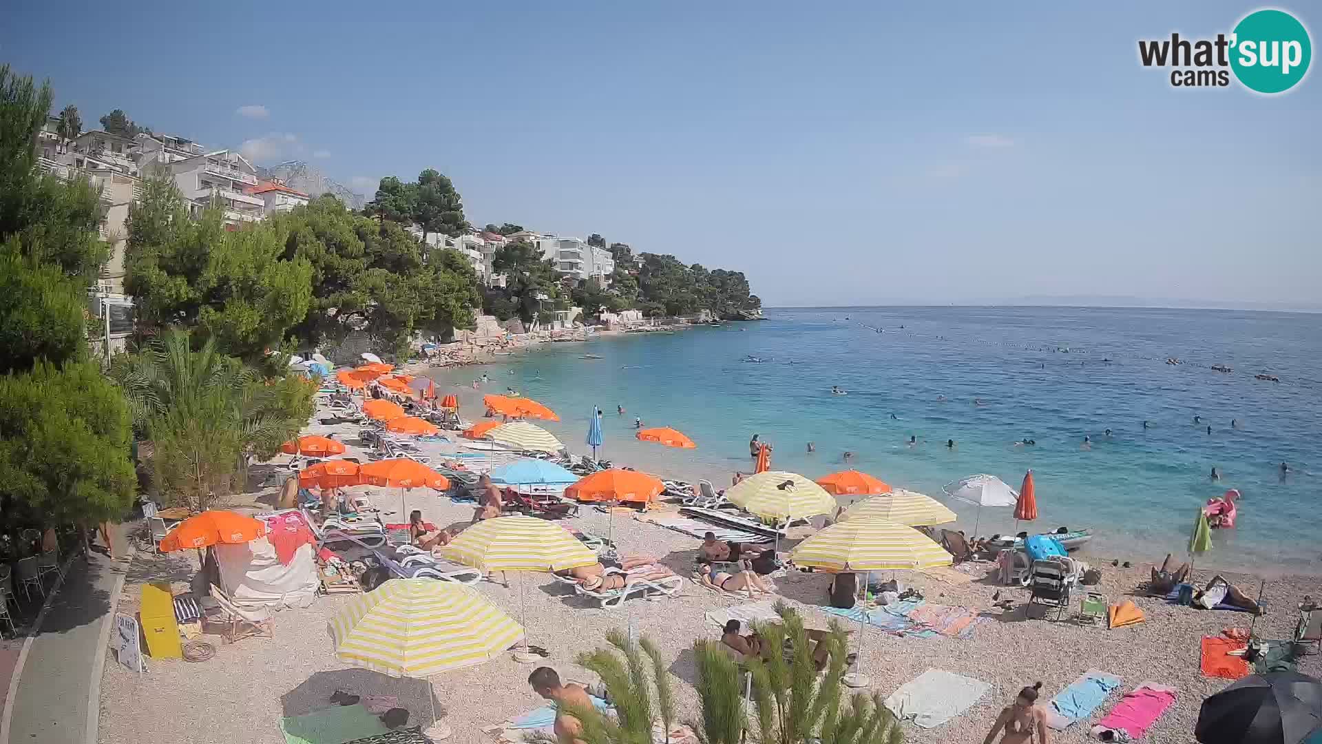 Webcam Lučica Beach Brela – Live View from the Adriatic Coast
