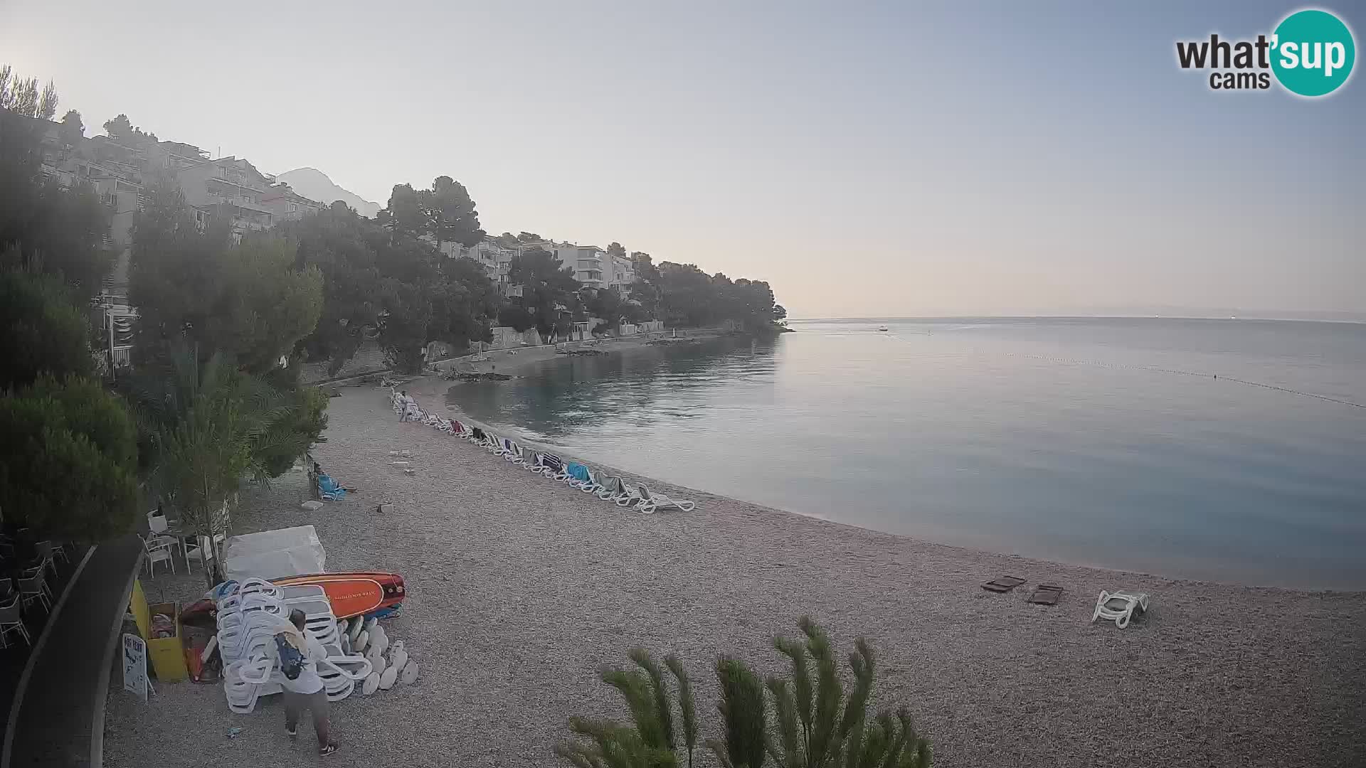 Webcam Lučica Beach Brela – Live View from the Adriatic Coast