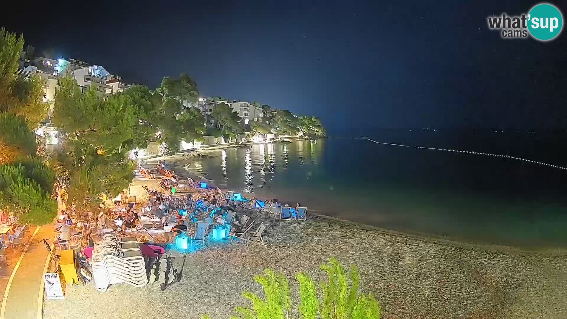 Webcam Playa Lučica Brela – Vista en directo de la costa adriática