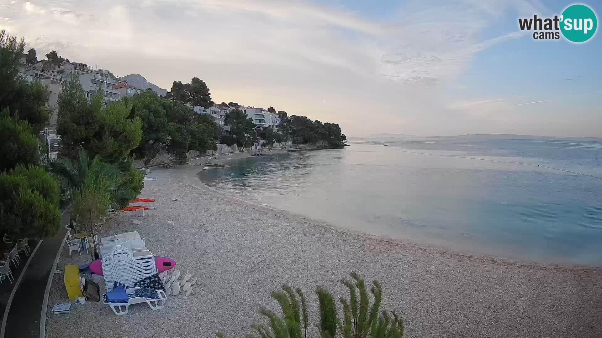 Webcam Lučica Beach Brela – Live View from the Adriatic Coast