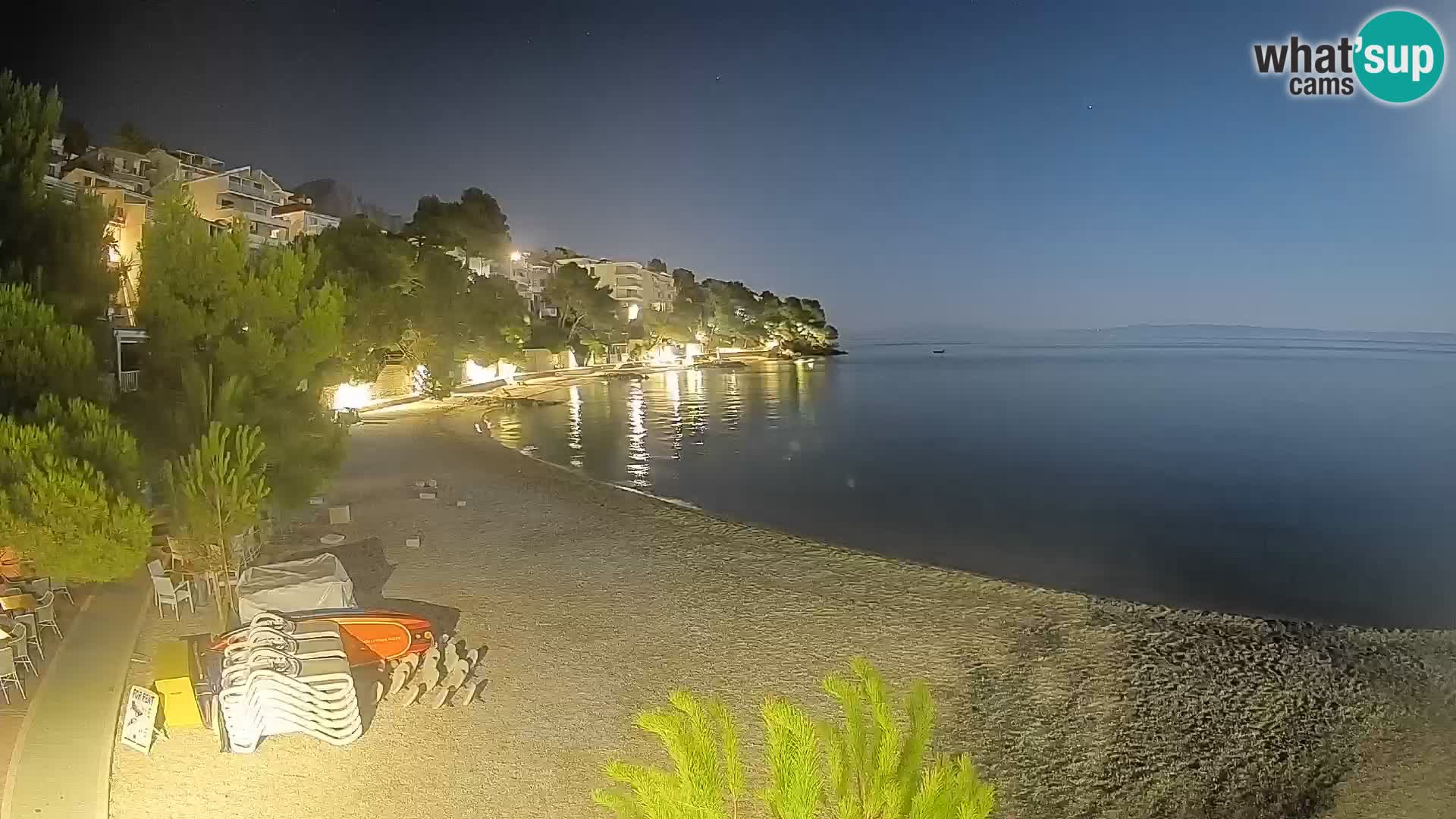 Webcam Lučica Beach Brela – Live View from the Adriatic Coast