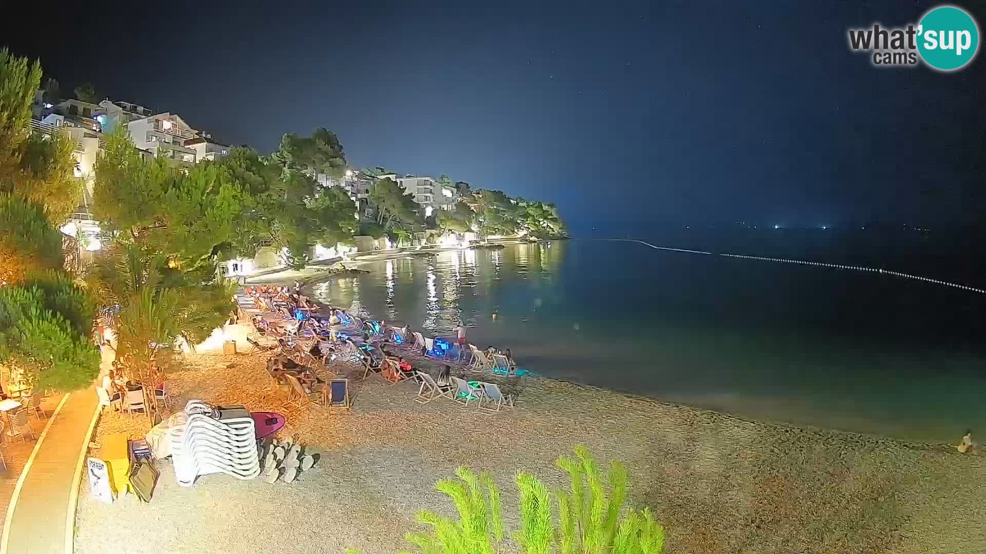 Webcam Lučica Beach Brela – Live View from the Adriatic Coast