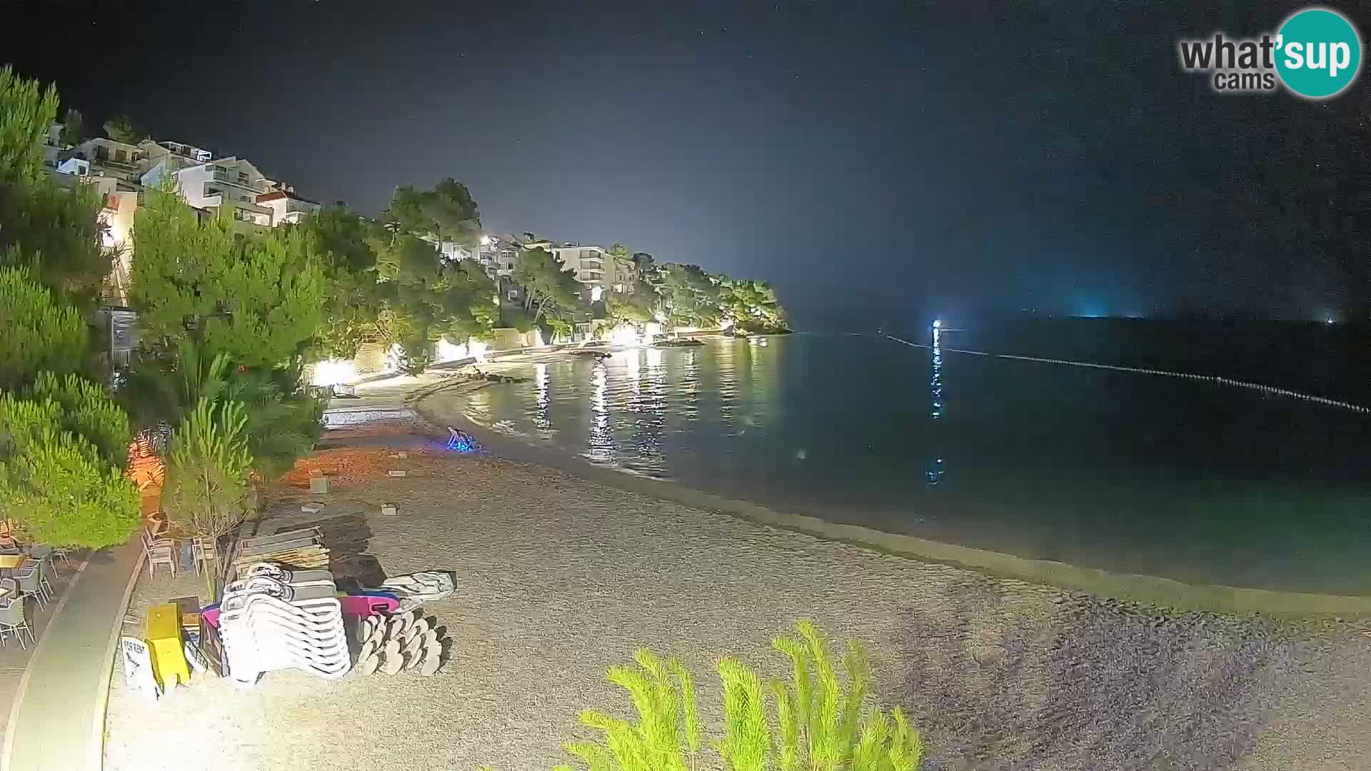 Webcam Lučica Beach Brela – Live View from the Adriatic Coast