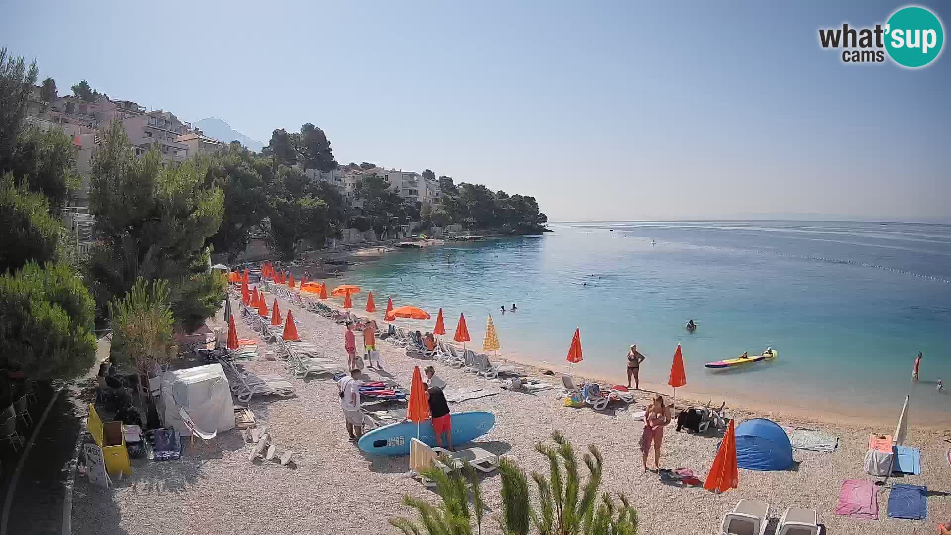 Webcam Lučica Beach Brela – Live View from the Adriatic Coast