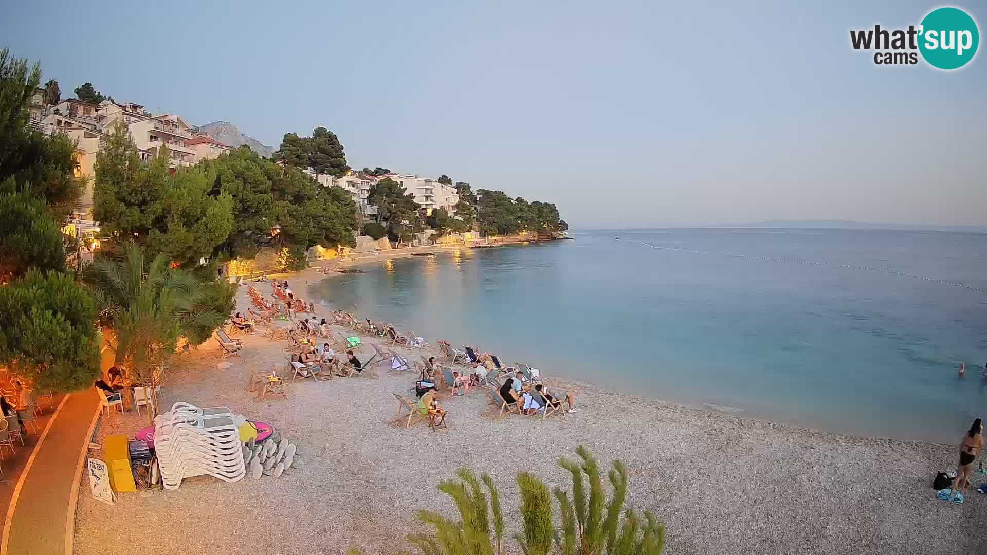 Webcam Lučica Beach Brela – Live View from the Adriatic Coast
