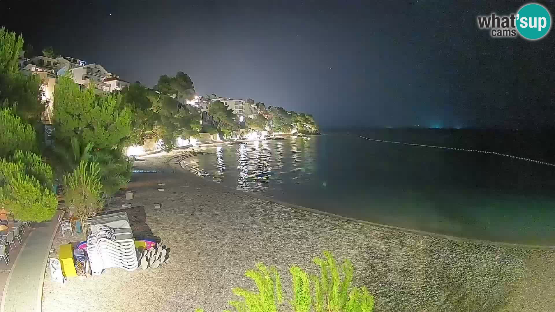 Webcam Lučica Beach Brela – Live View from the Adriatic Coast