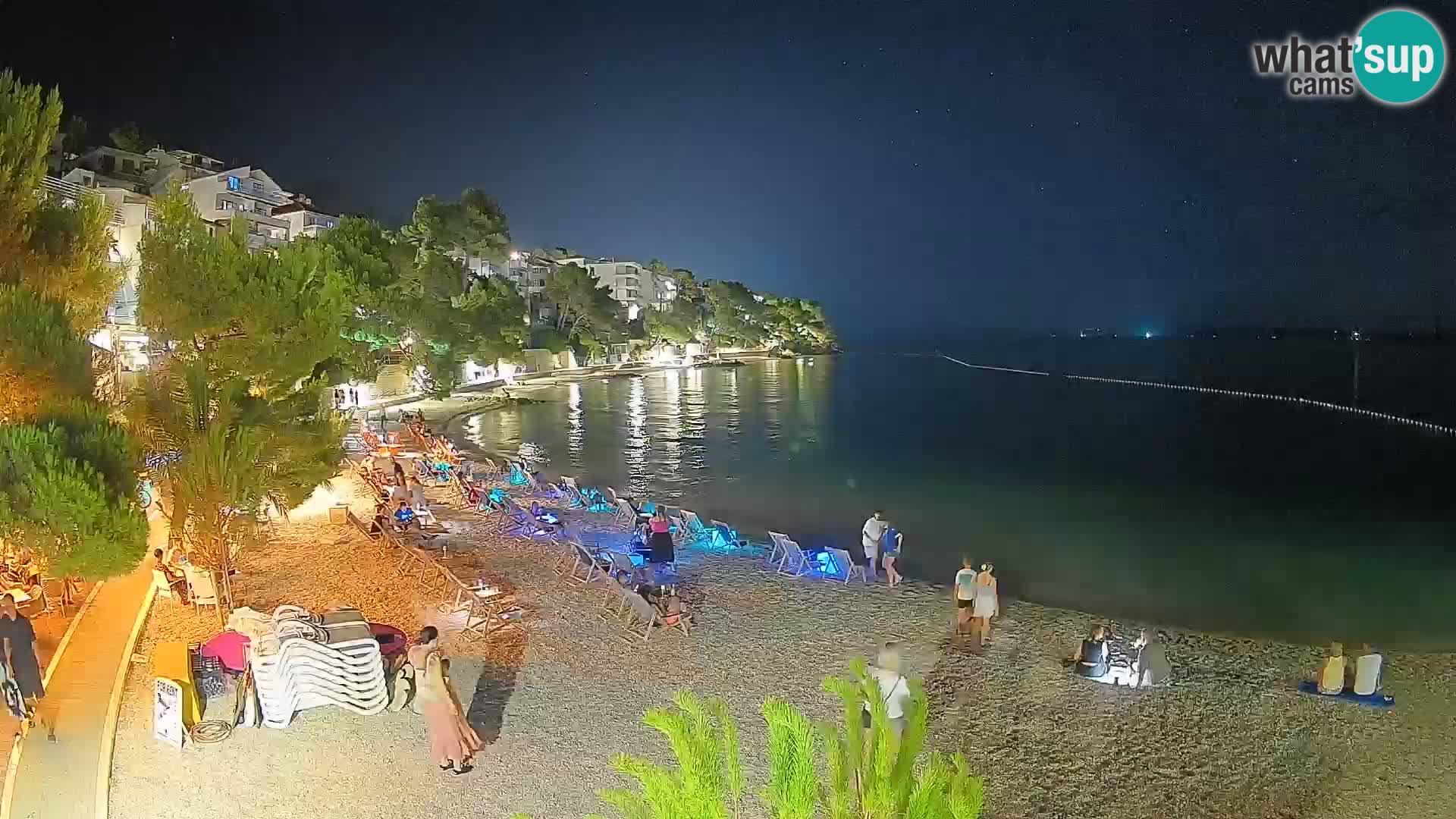 Webcam Lučica Beach Brela – Live View from the Adriatic Coast