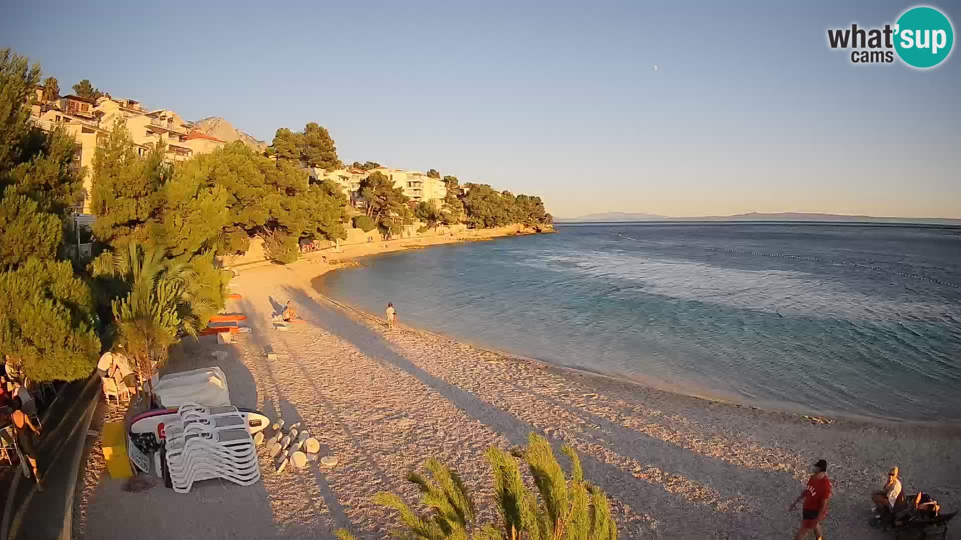 Webcam Lučica Beach Brela – Live View from the Adriatic Coast