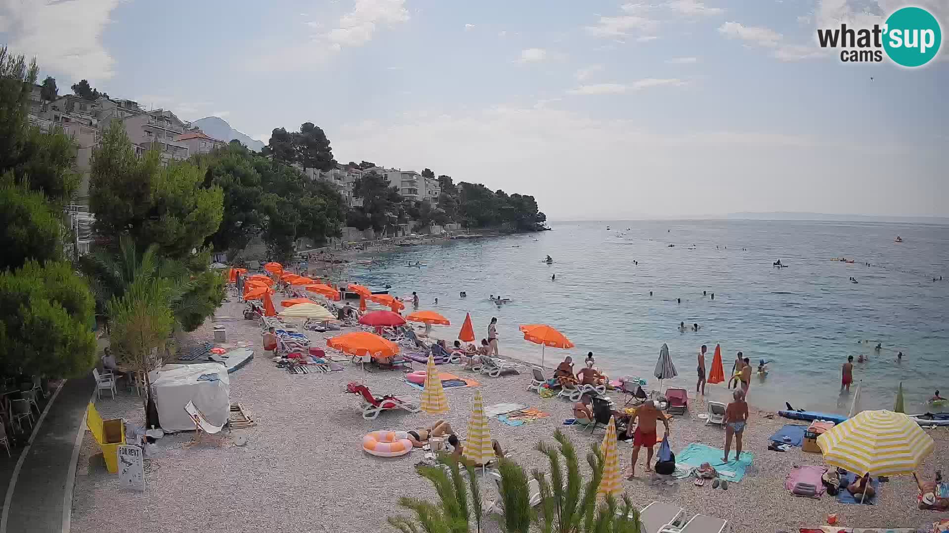 Webcam Lučica Beach Brela – Live View from the Adriatic Coast