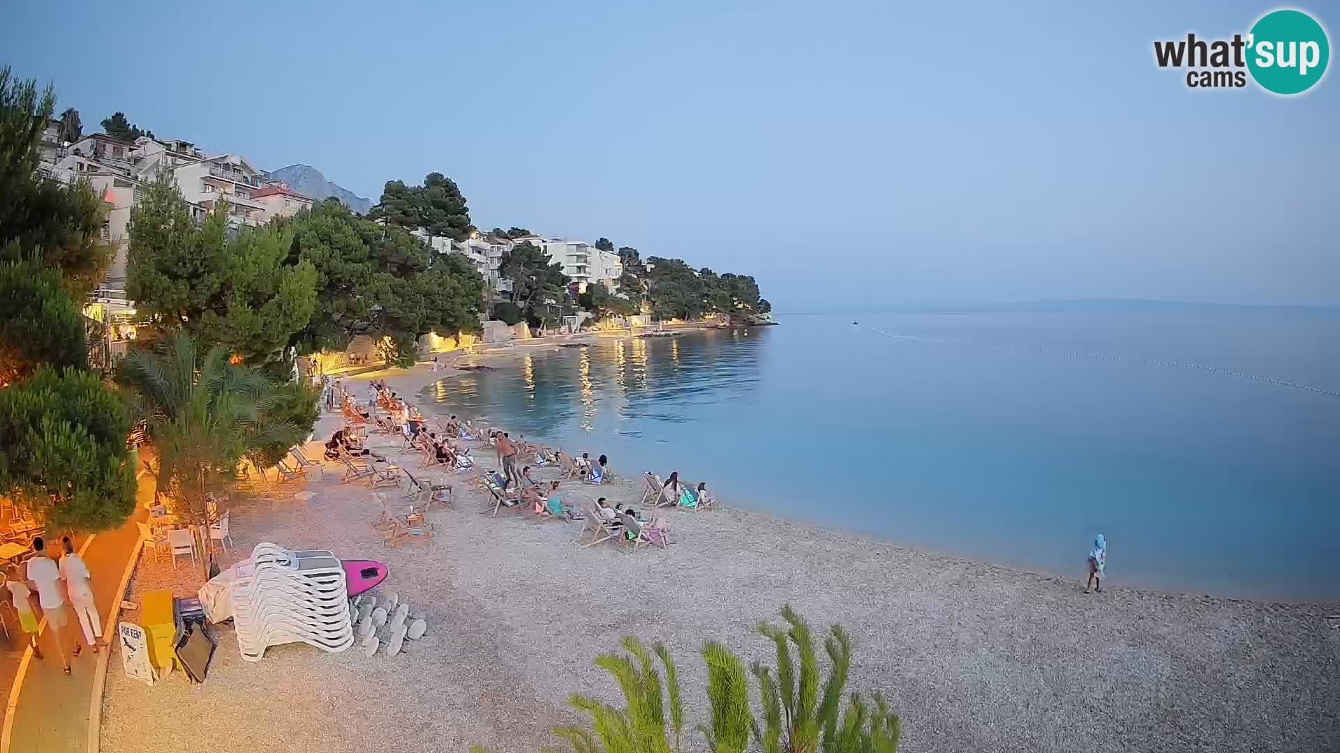 Webcam Lučica Beach Brela – Live View from the Adriatic Coast