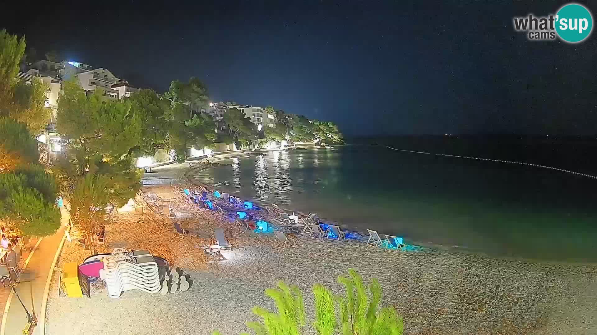 Webcam Lučica Beach Brela – Live View from the Adriatic Coast