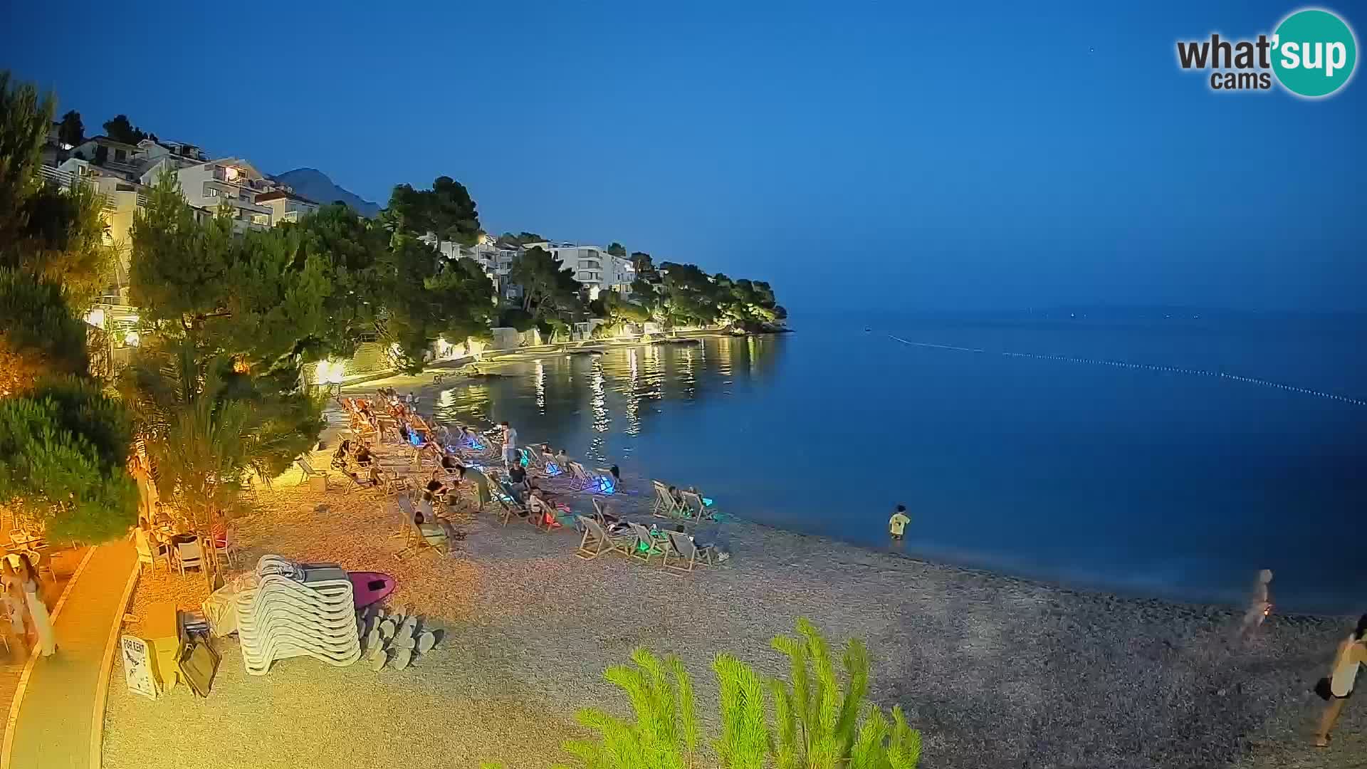 Webcam Lučica Beach Brela – Live View from the Adriatic Coast