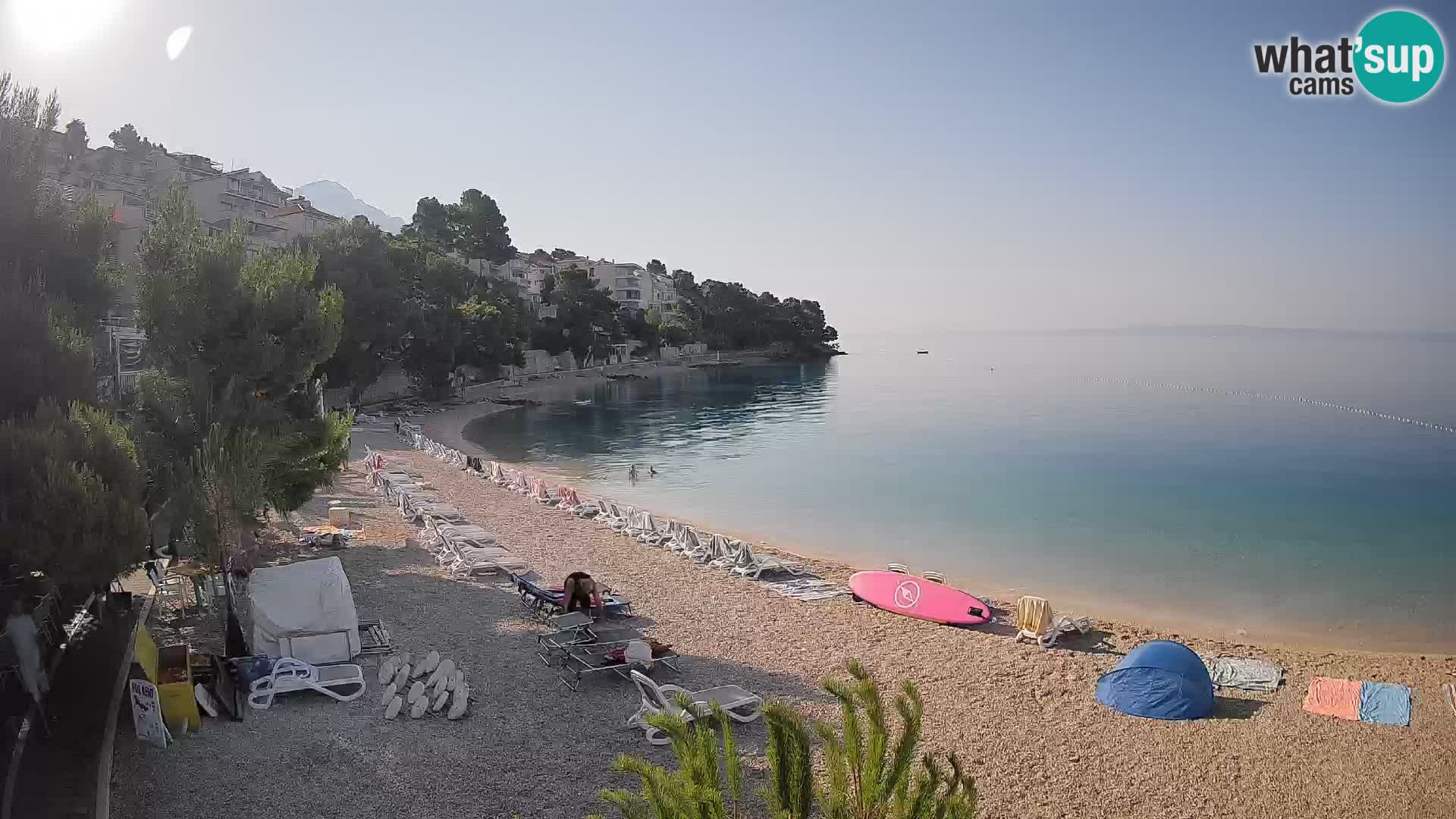 Webcam Lučica Beach Brela – Live View from the Adriatic Coast