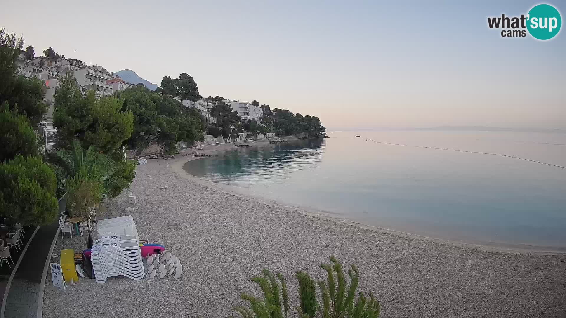 Webcam Lučica Beach Brela – Live View from the Adriatic Coast