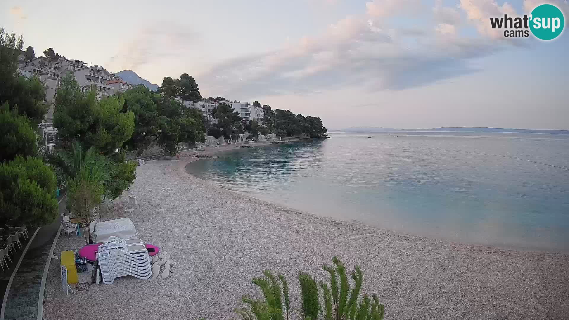 Webcam Lučica Beach Brela – Live View from the Adriatic Coast