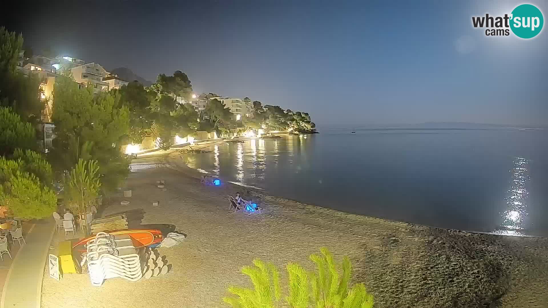 Webcam Lučica Beach Brela – Live View from the Adriatic Coast