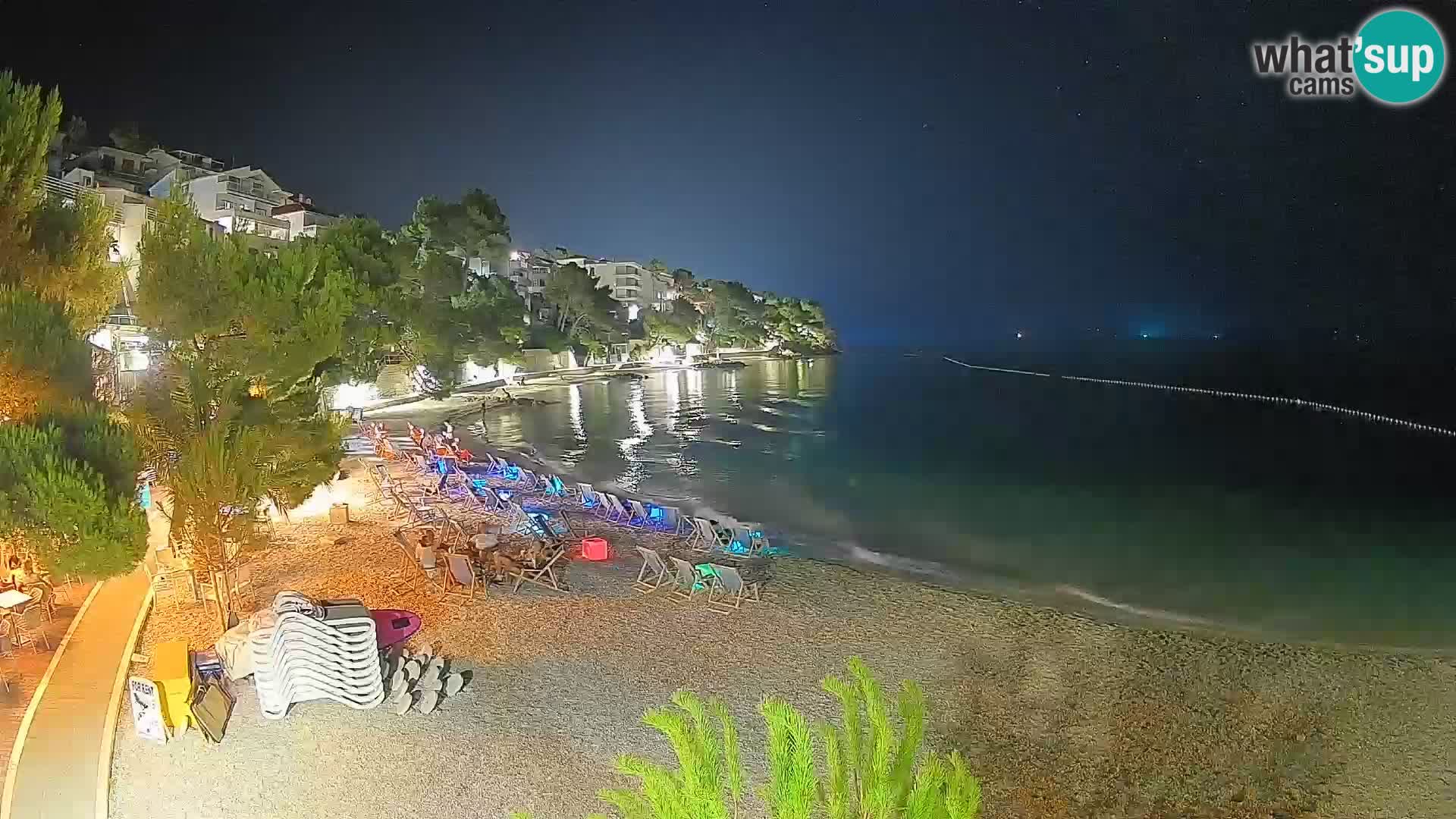 Webcam Playa Lučica Brela – Vista en directo de la costa adriática