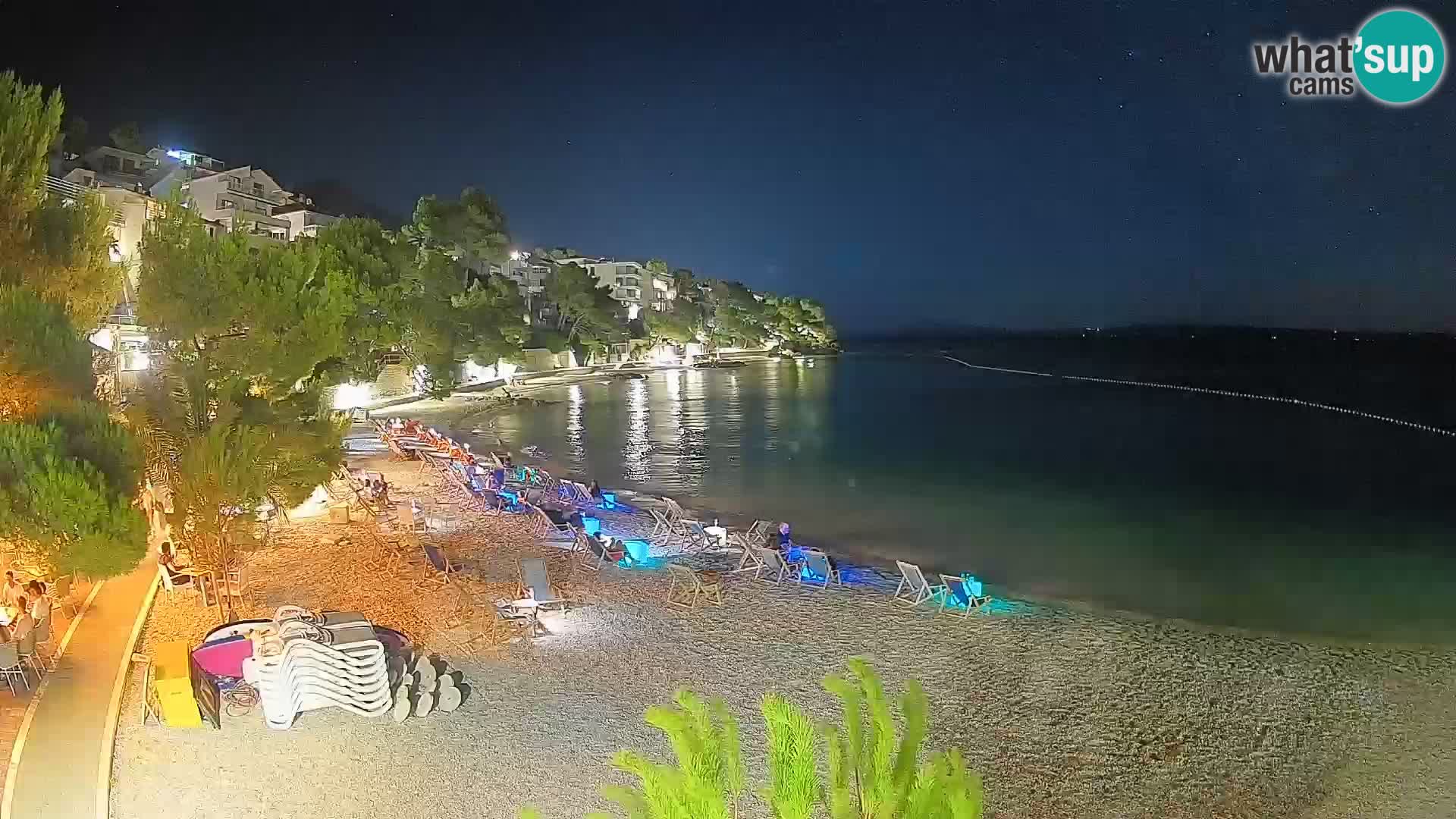 Webcam Lučica Beach Brela – Live View from the Adriatic Coast