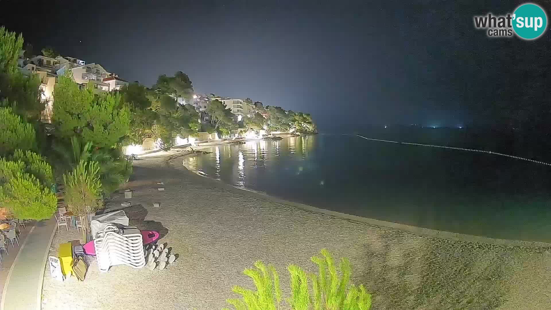 Webcam Lučica Beach Brela – Live View from the Adriatic Coast