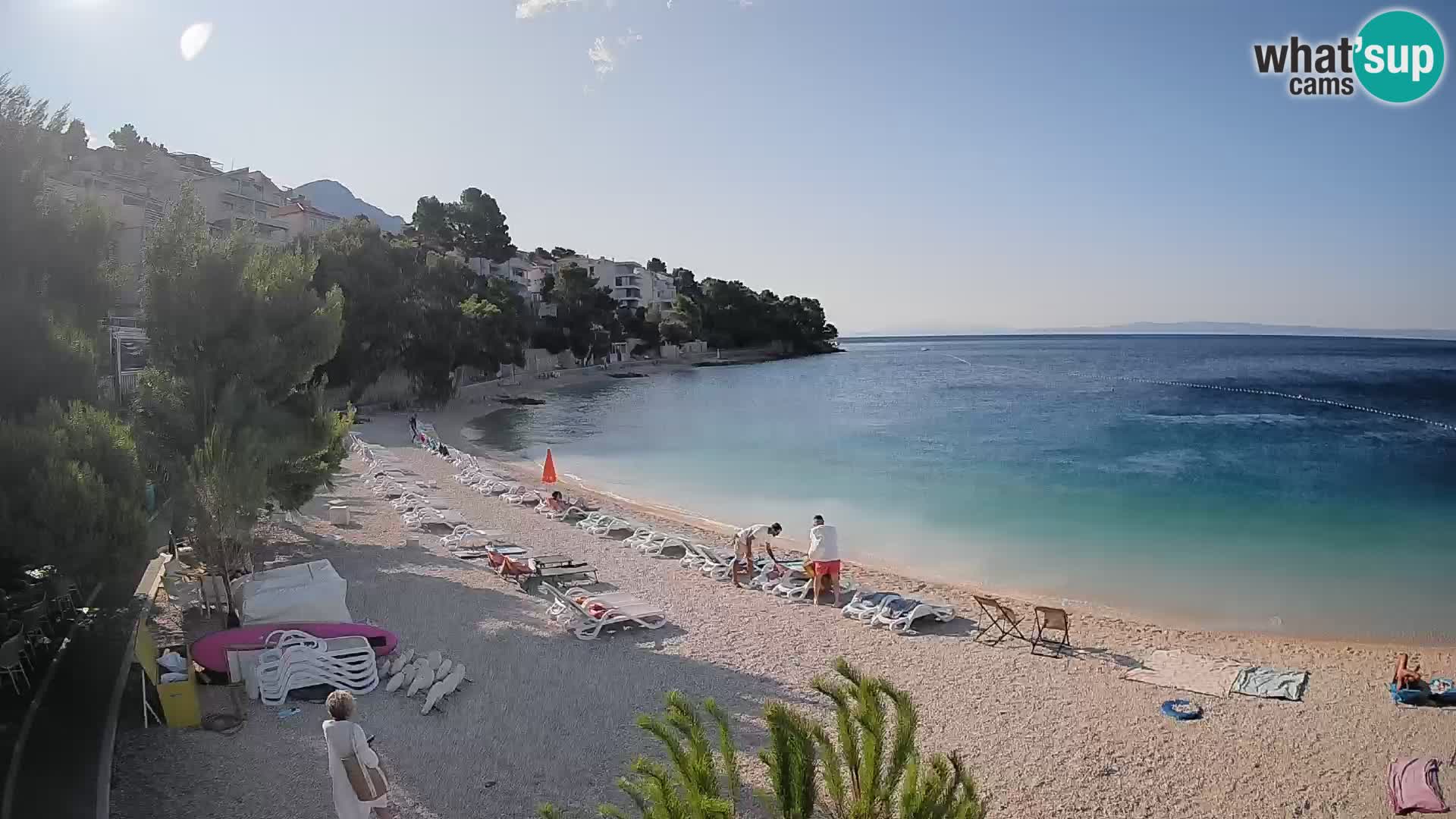 Webcam Lučica Beach Brela – Live View from the Adriatic Coast