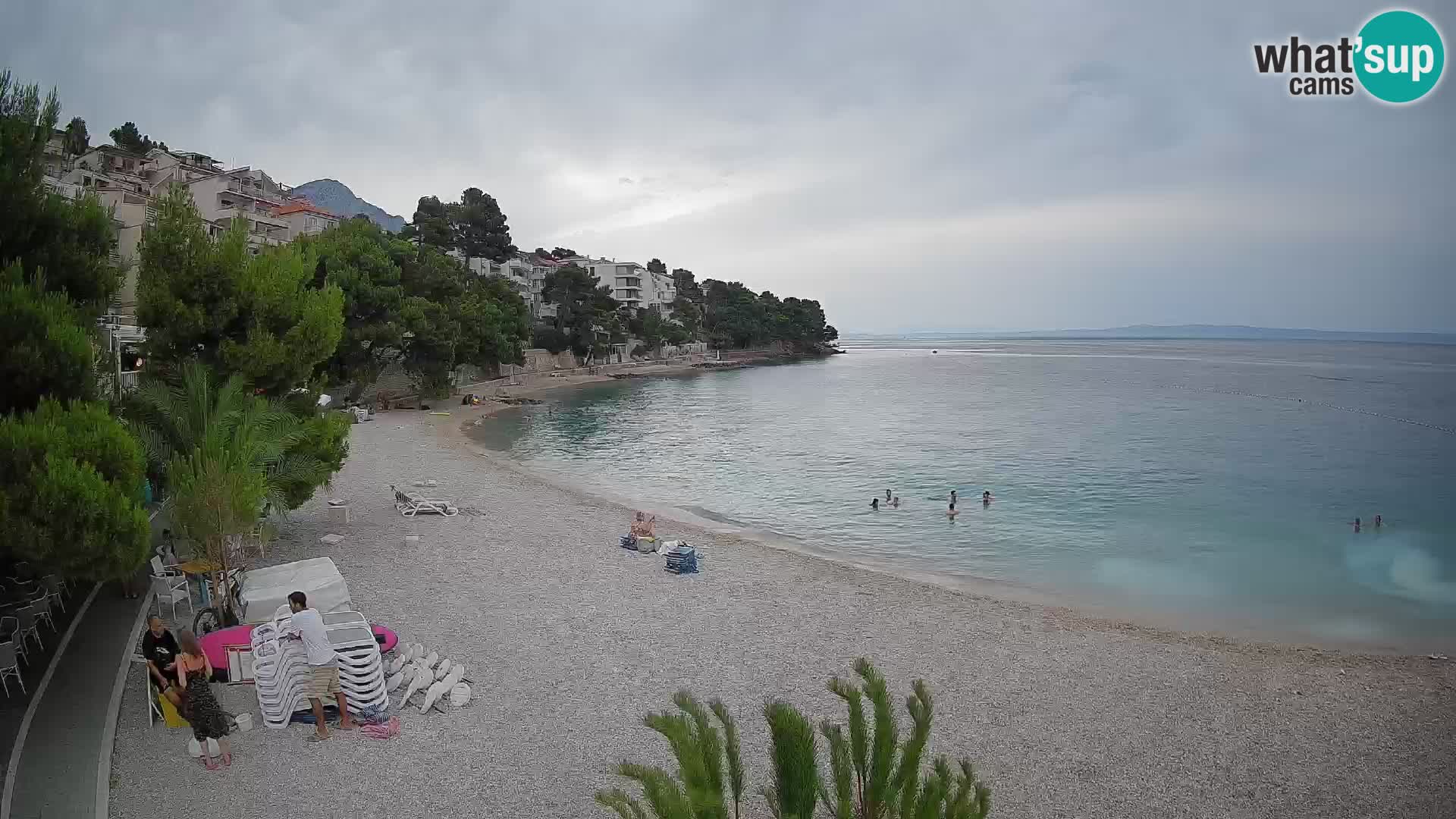Webcam Lučica Beach Brela – Live View from the Adriatic Coast