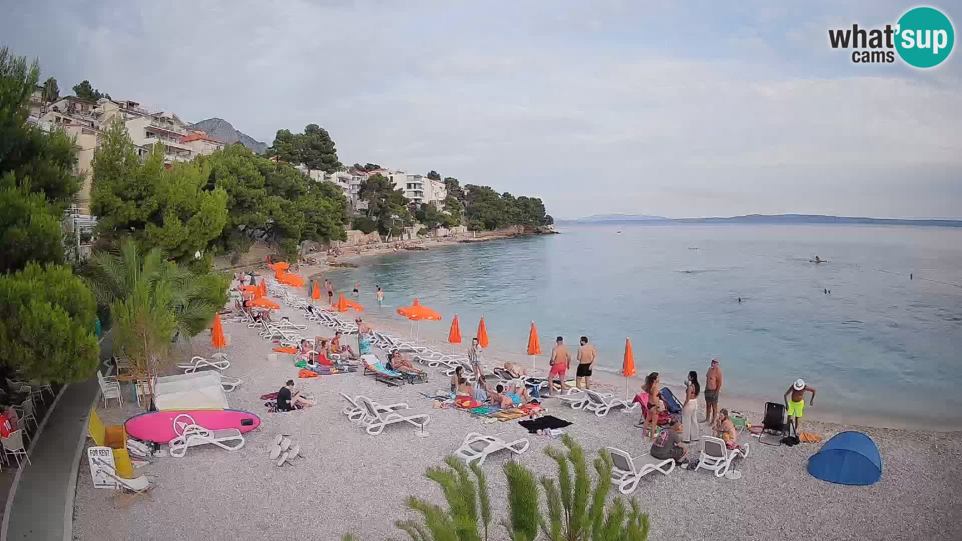 Webcam Lučica Beach Brela – Live View from the Adriatic Coast