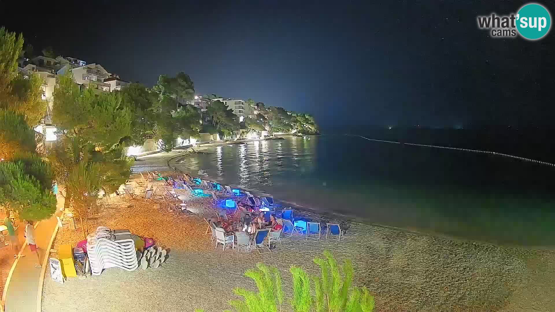 Webcam Playa Lučica Brela – Vista en directo de la costa adriática