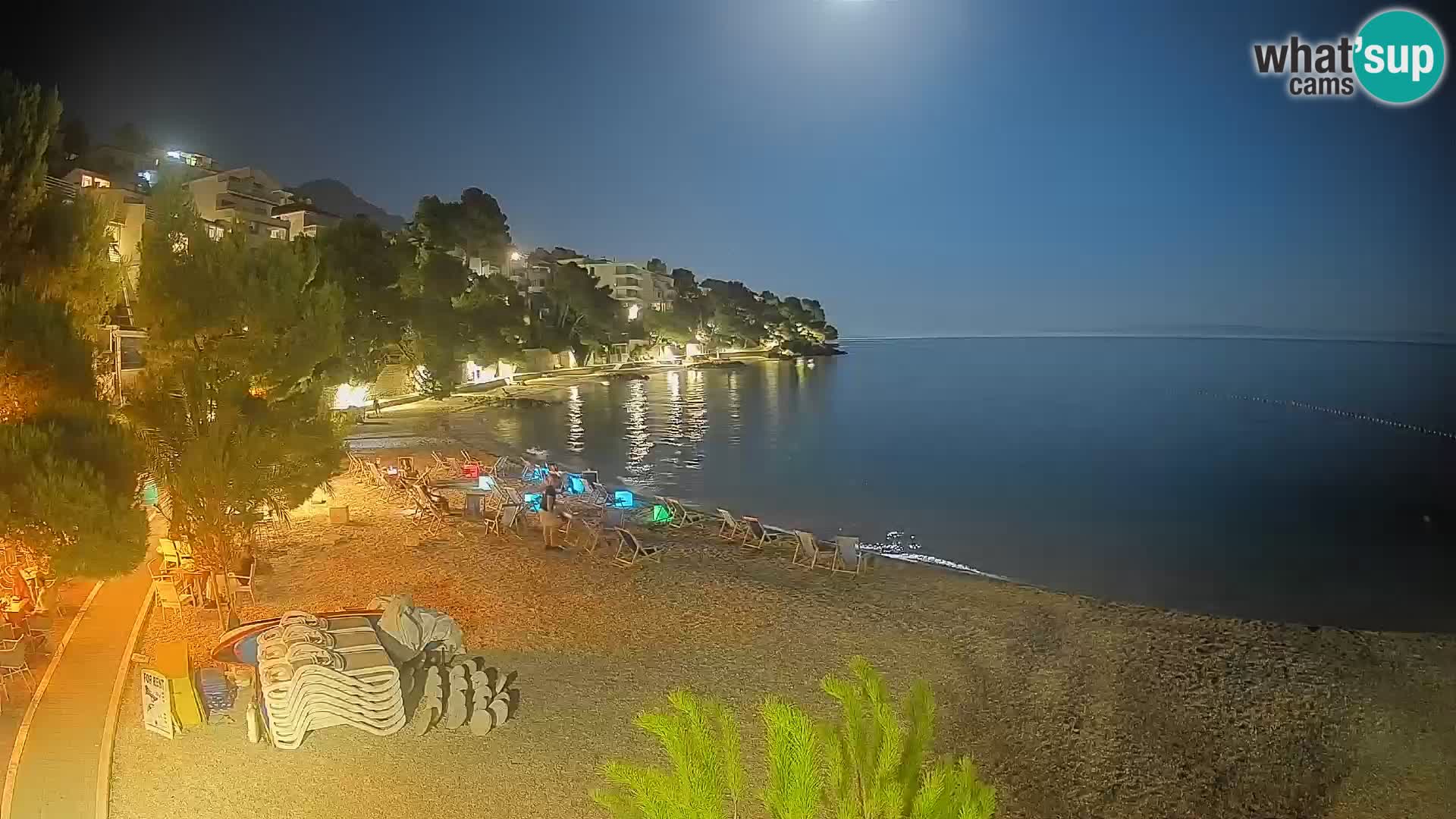Webcam Lučica Beach Brela – Live View from the Adriatic Coast