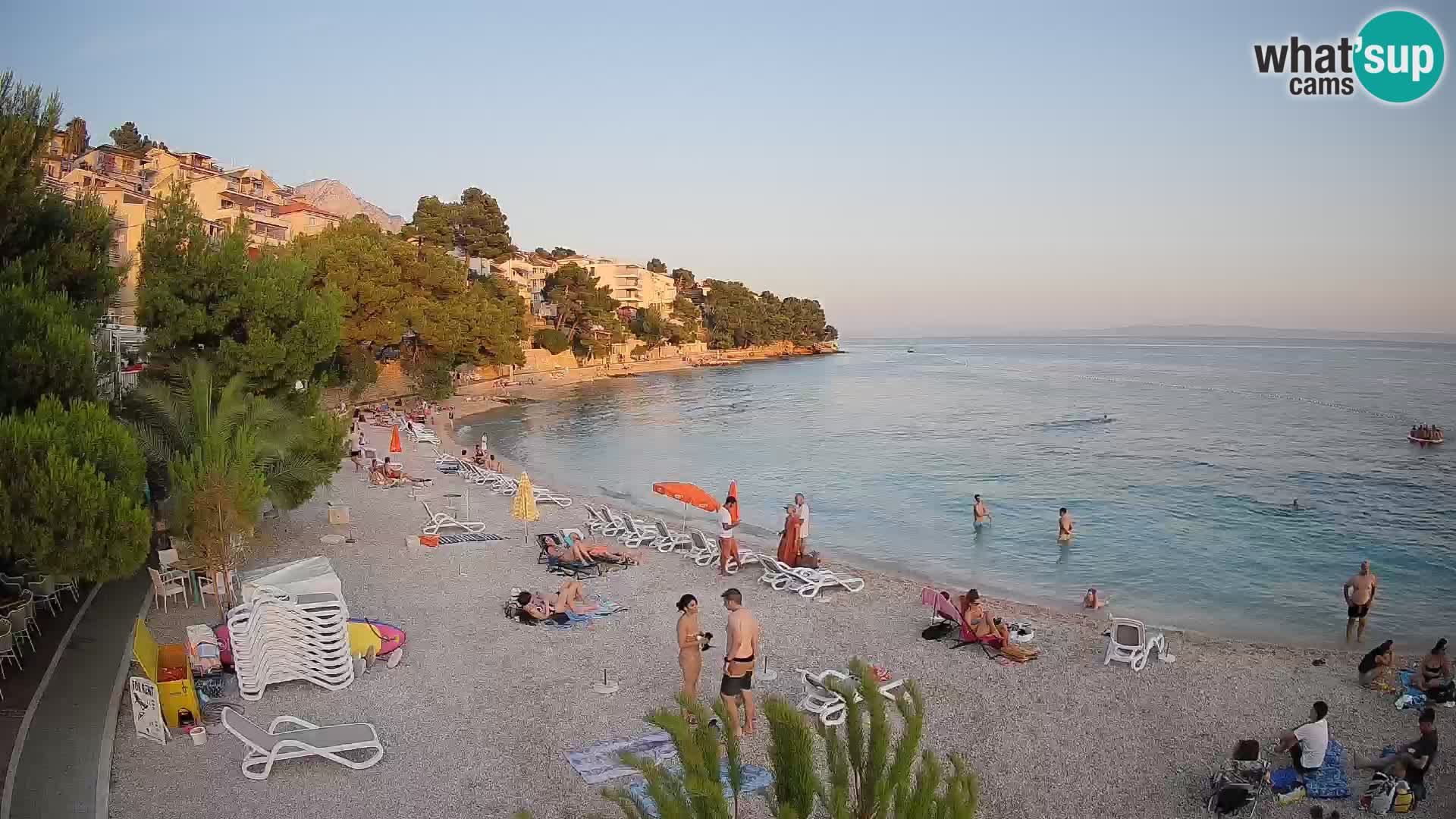 Webcam Lučica Beach Brela – Live View from the Adriatic Coast