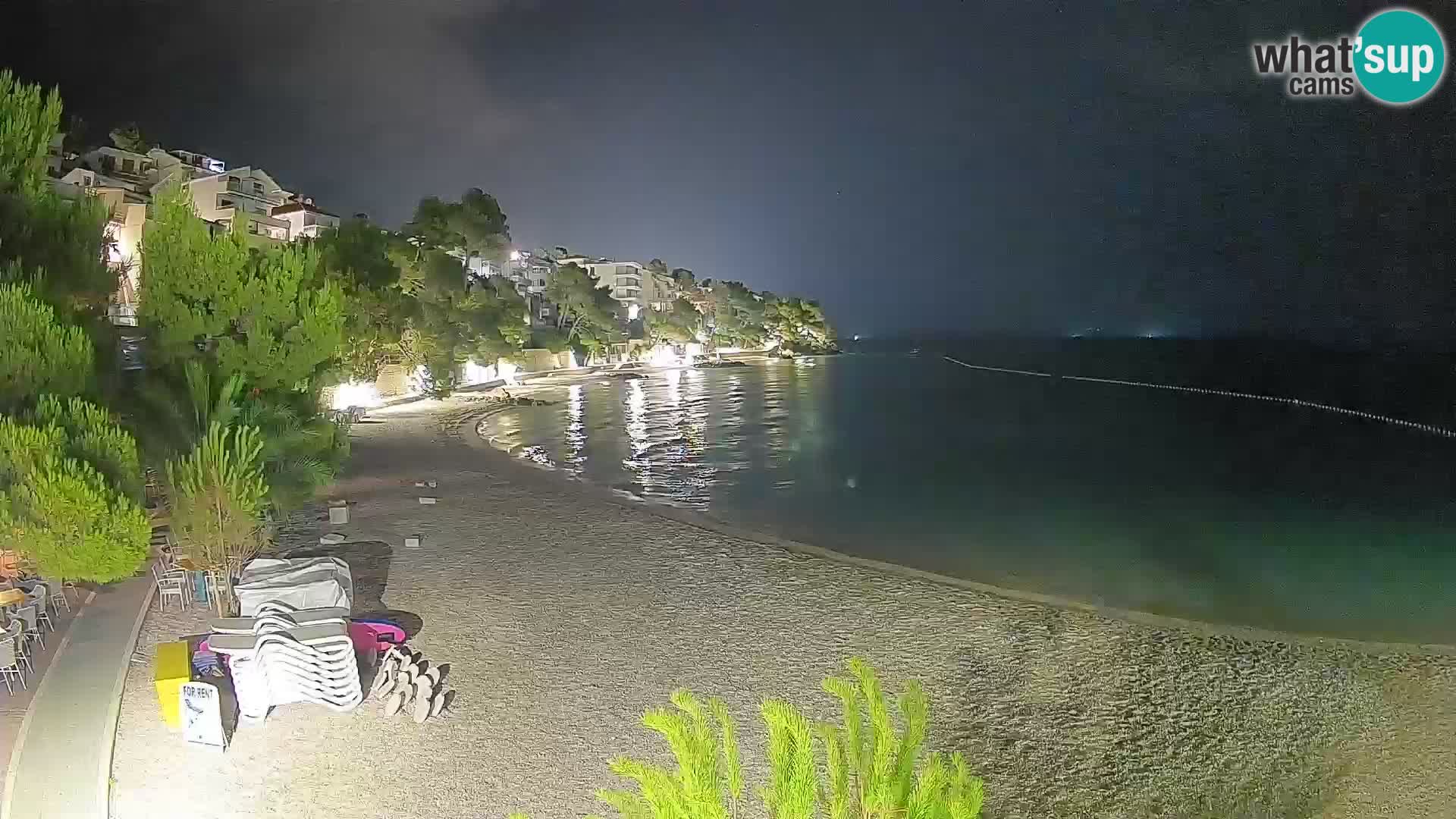 Webcam Lučica Beach Brela – Live View from the Adriatic Coast