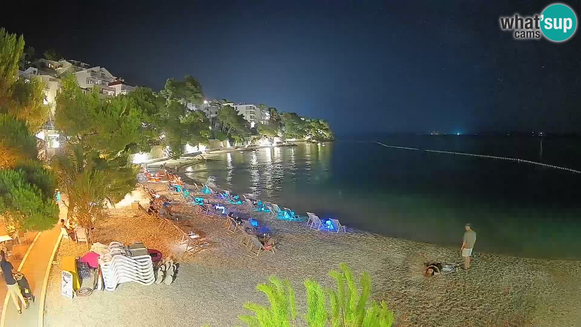 Webcam Playa Lučica Brela – Vista en directo de la costa adriática