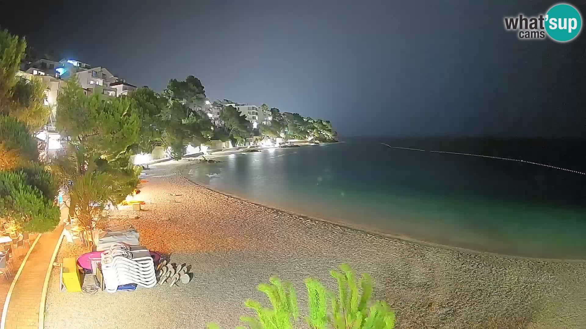 Webcam Lučica Beach Brela – Live View from the Adriatic Coast
