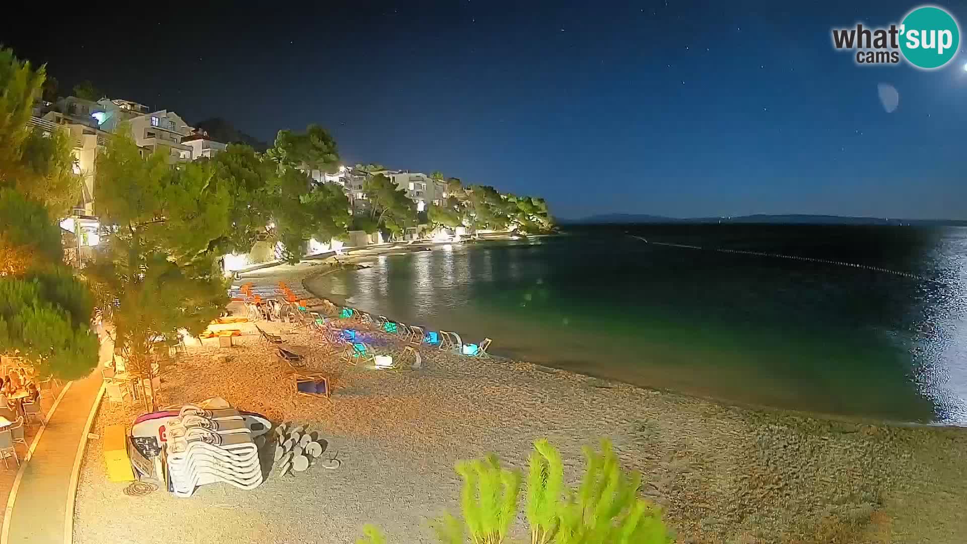 Webcam Playa Lučica Brela – Vista en directo de la costa adriática