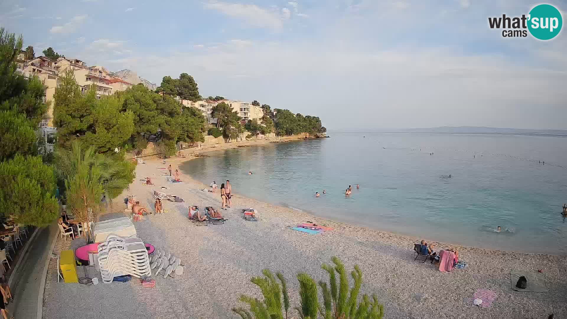 Webcam Lučica Beach Brela – Live View from the Adriatic Coast
