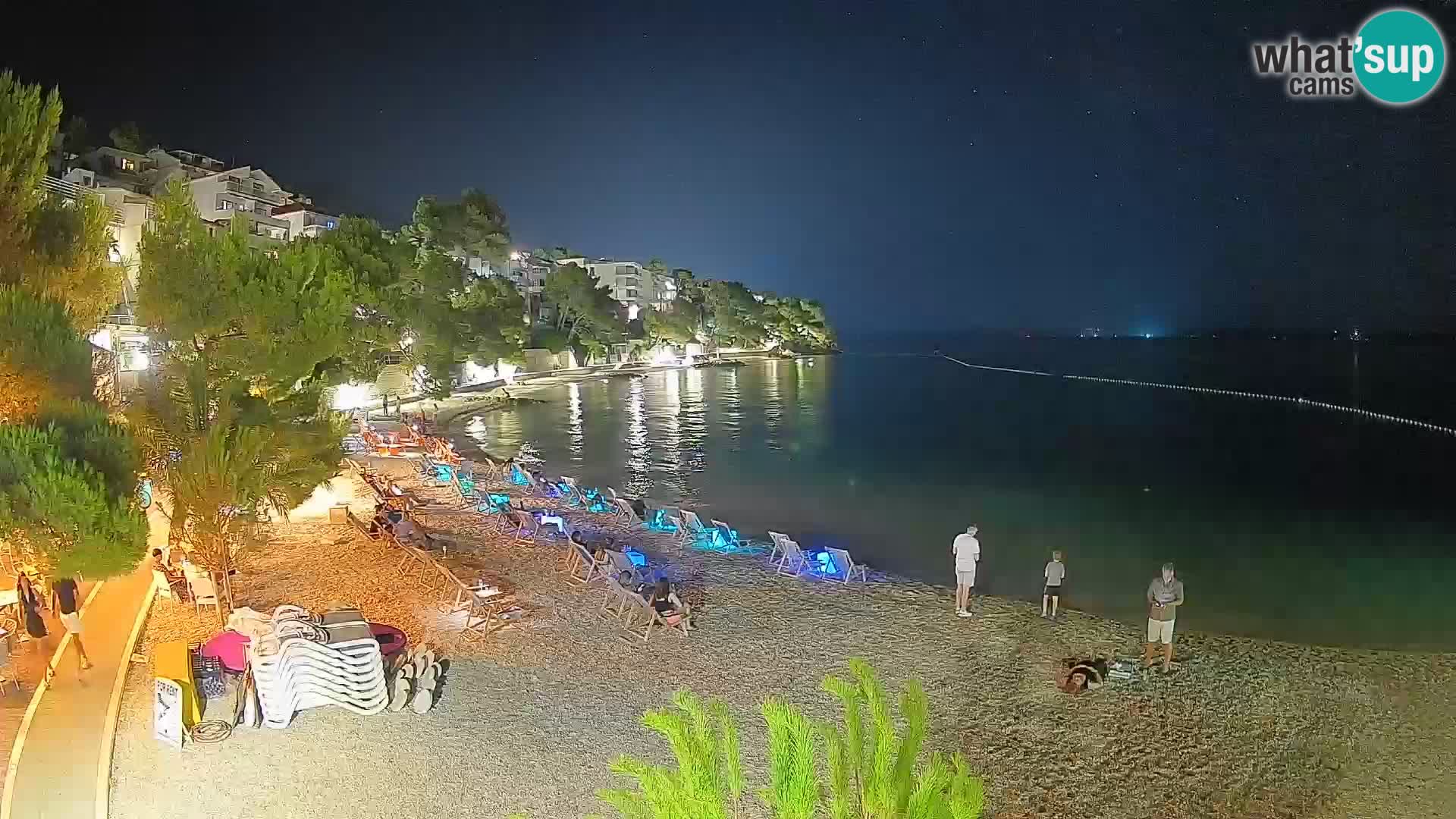 Webcam Lučica Beach Brela – Live View from the Adriatic Coast