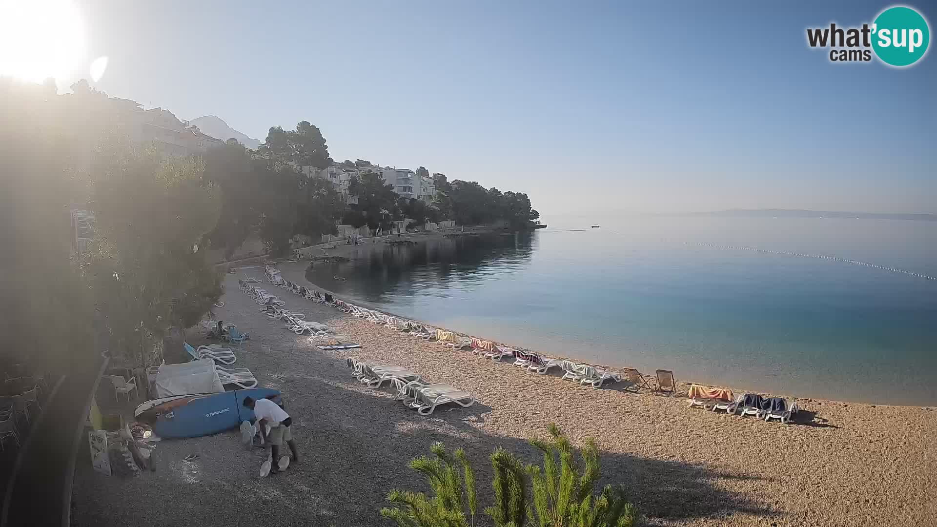 Webcam Lučica Beach Brela – Live View from the Adriatic Coast