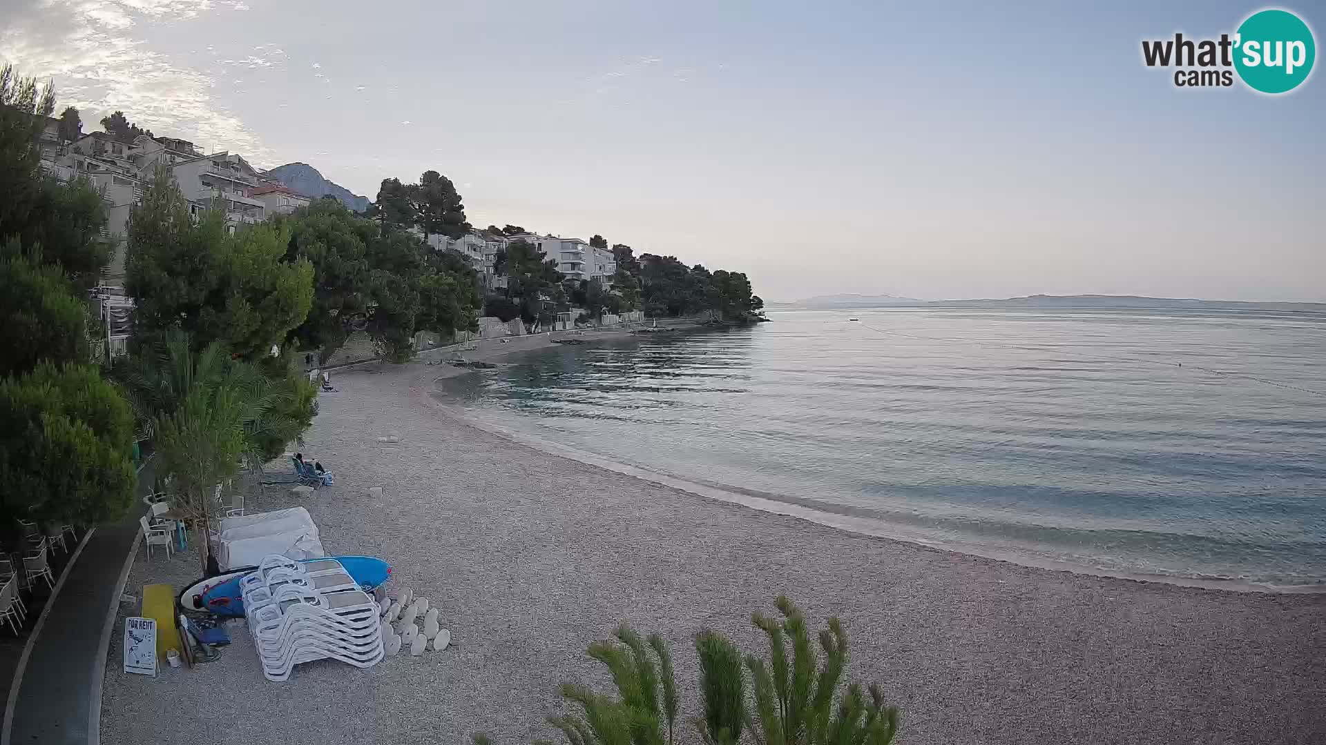 Webcam Lučica Beach Brela – Live View from the Adriatic Coast