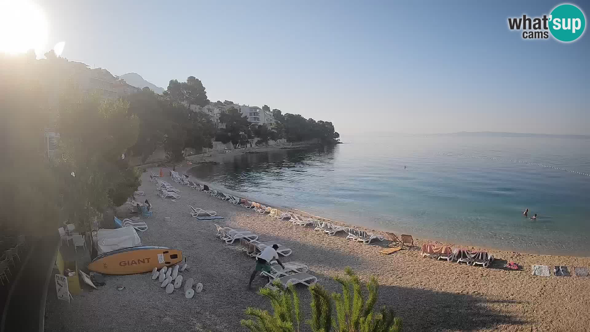 Webcam Lučica Beach Brela – Live View from the Adriatic Coast
