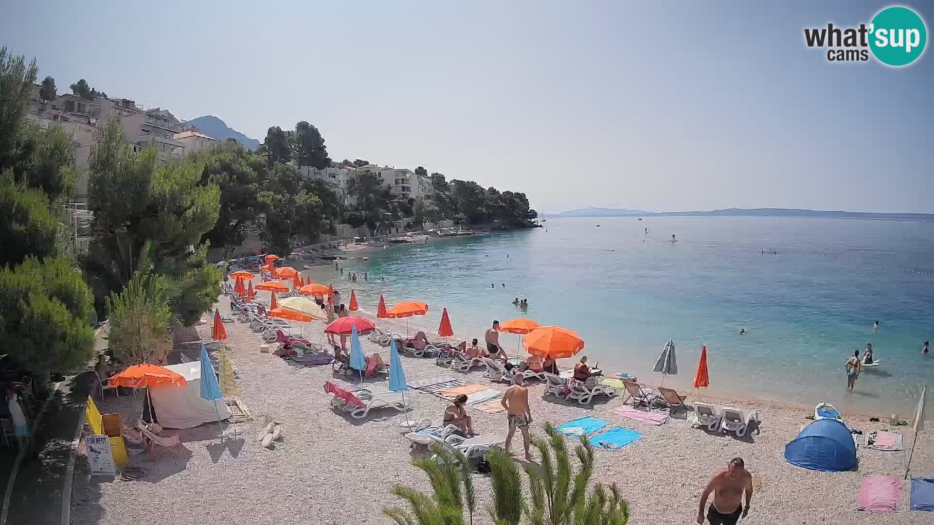 Webcam Lučica Beach Brela – Live View from the Adriatic Coast