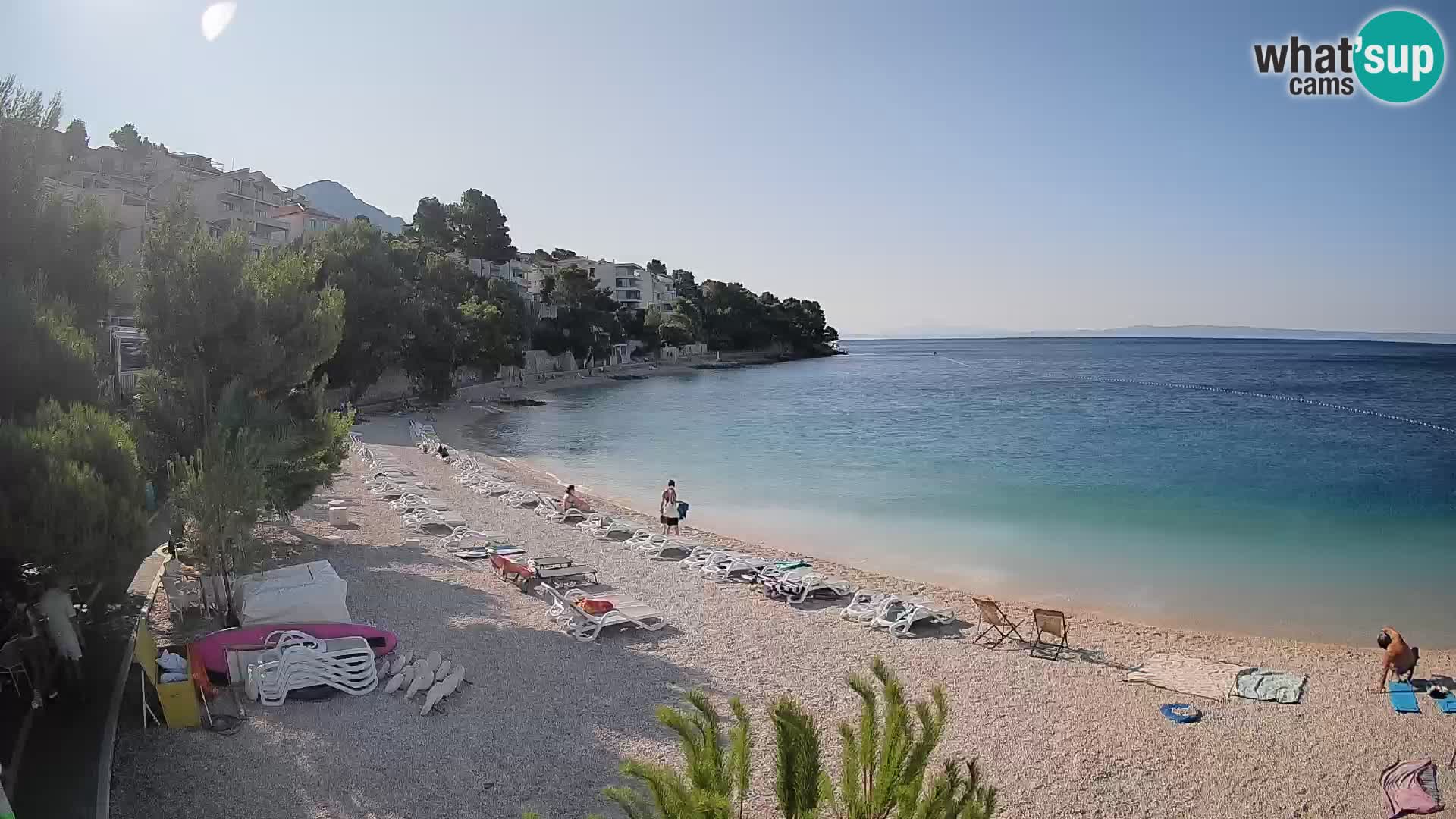 Webcam Lučica Beach Brela – Live View from the Adriatic Coast