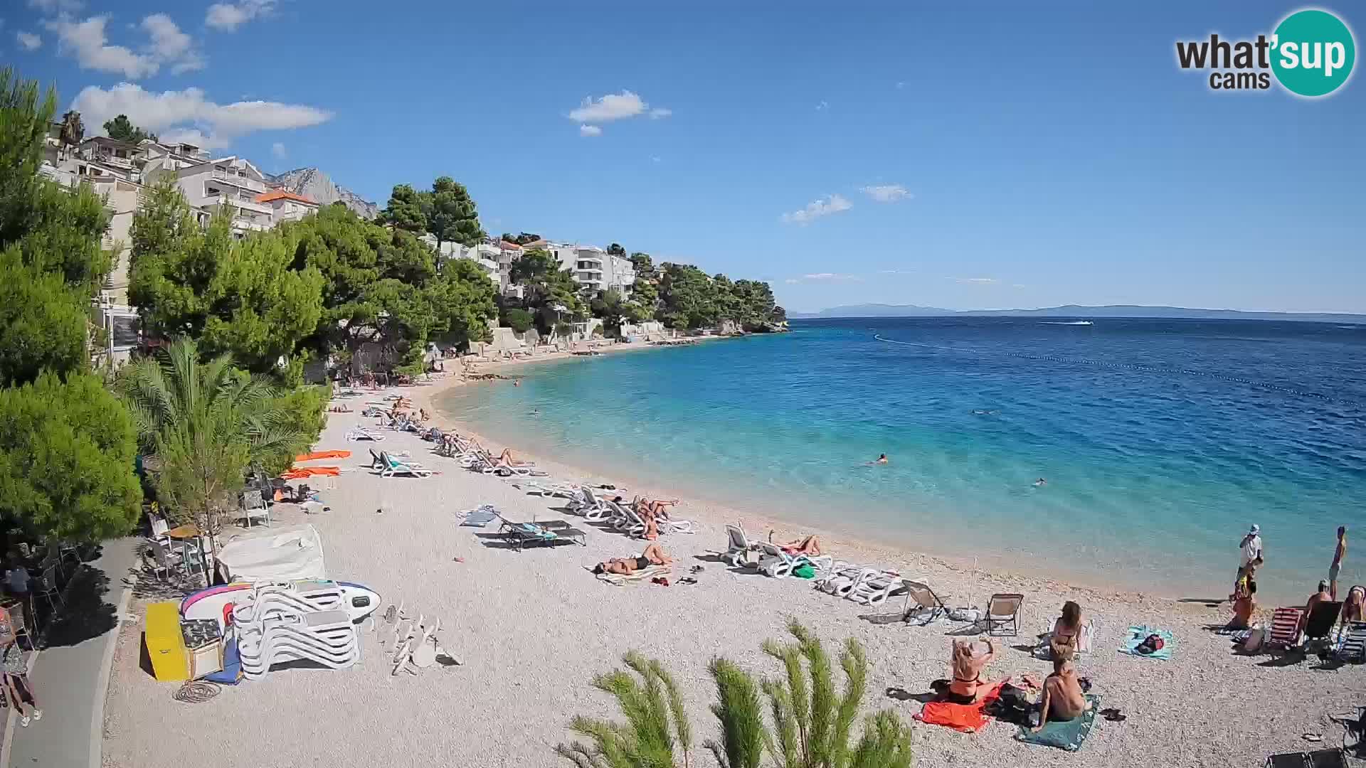 Webcam Lučica Beach Brela – Live View from the Adriatic Coast