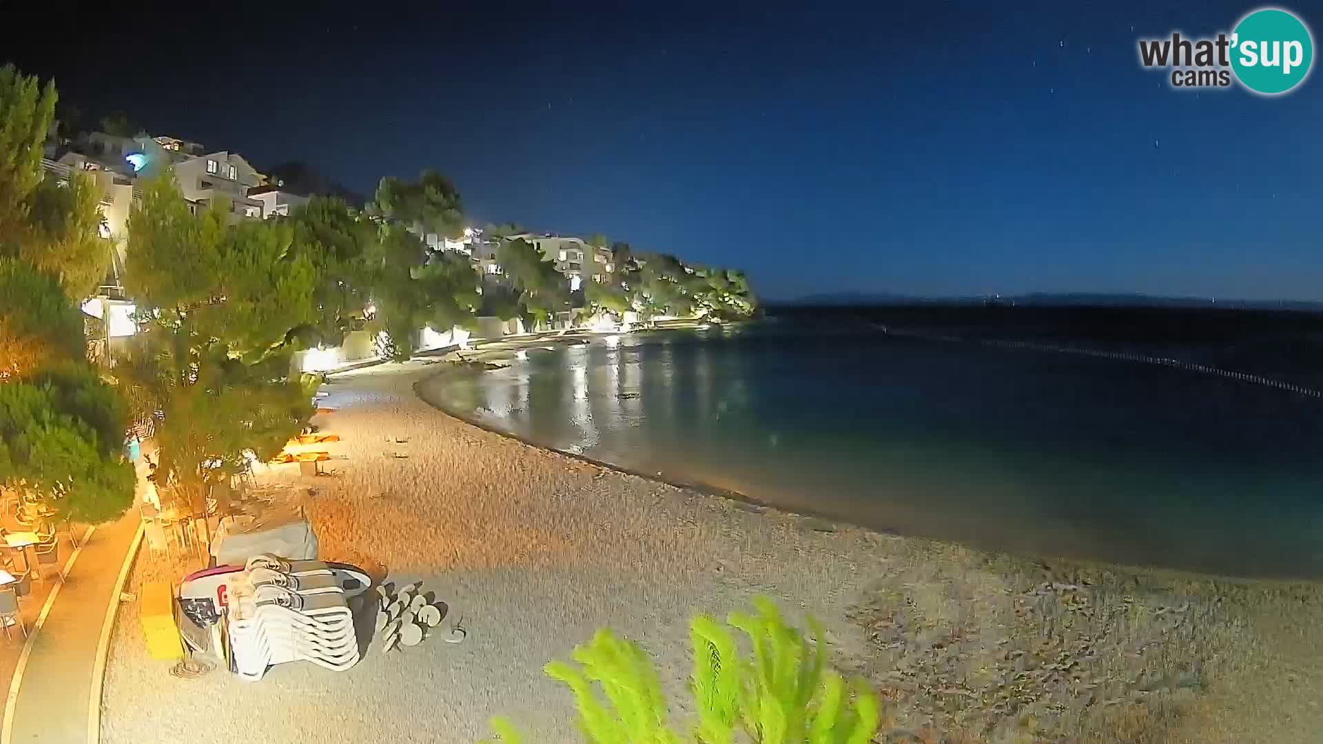 Webcam Lučica Beach Brela – Live View from the Adriatic Coast