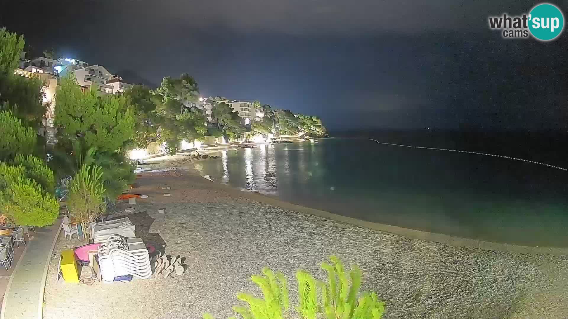 Webcam Lučica Beach Brela – Live View from the Adriatic Coast