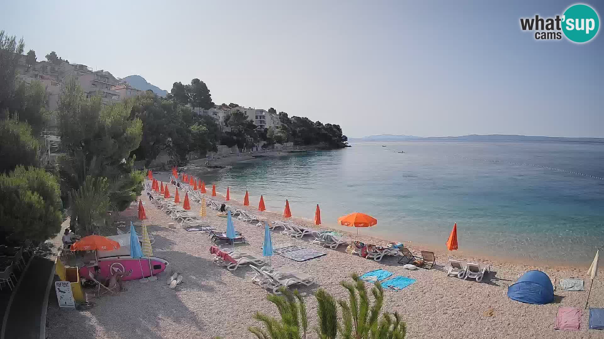 Webcam Lučica Beach Brela – Live View from the Adriatic Coast