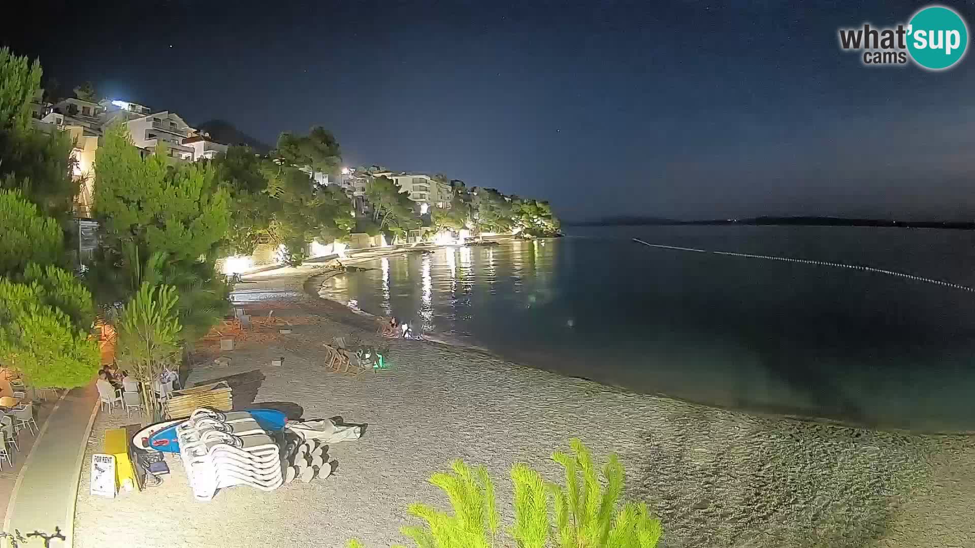 Webcam Lučica Beach Brela – Live View from the Adriatic Coast