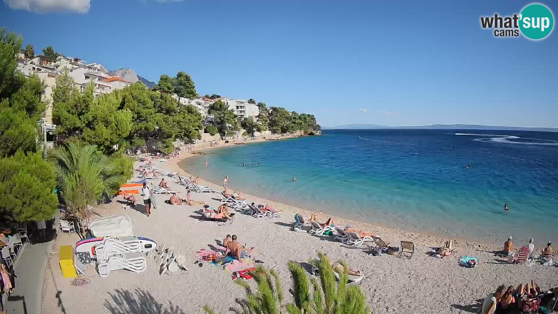 Webcam Lučica Beach Brela – Live View from the Adriatic Coast